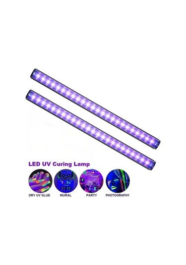 Fastbuy Güçlü Usb Uv Siyah Işık Şeridi T8 - 24 Led Floresan - Parlaklık Ayarlanabilir - Ahşap Aydınlatma Ahşap