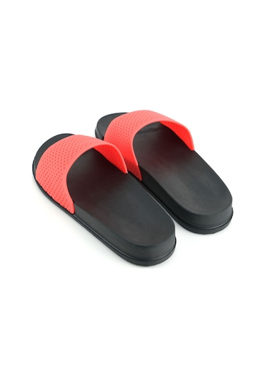 Gezer Kadın Yazlık Eva Islak Zemine Uygun Ev Bahçe Banyo Havuz Terlik Kırmızı