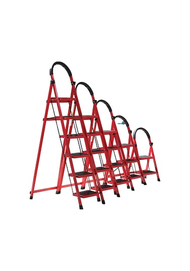 Yakut Serisi Patika 5 Basamaklı Katlanır Merdiven Depo, Bahçe Ve Ev İçin Güvenli 1 Adet