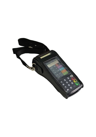 İngenico Move 5000F Pos Taşıma Çantası-Önü Şeffaf-Askılı