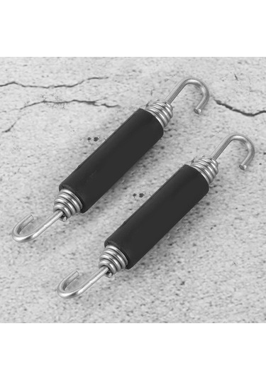 Moveevo Motosiklet Egzoz Borusu İçin Paslanmaz Çelik Yay Kanca, Dayanıklı Ve Anti-korozif, Kolay Kurulum, 2 Adet Set
