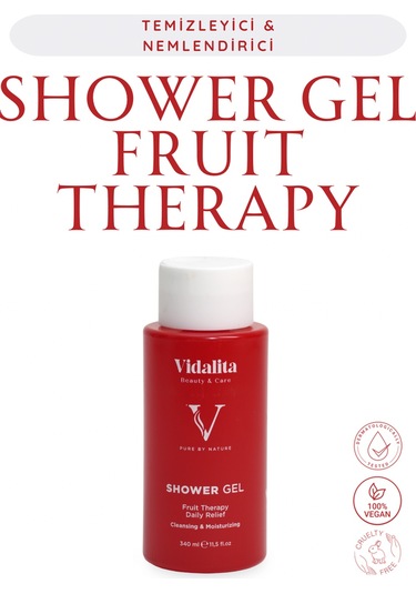 Vidalita Beauty & Care Fruit Therapy Çilek Çekirdeği & Argan Yağı İle Besleyici Ve Canlandırıcı 340 ML