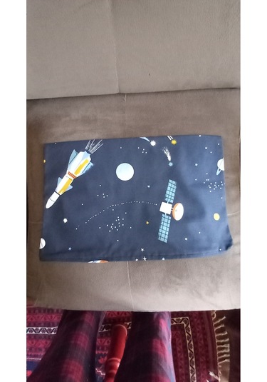 Kırlent Kılıf 52x33 Space Mavi