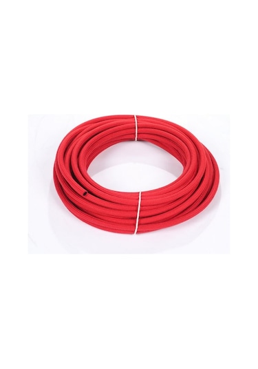Kauçuk Örgülü Kırmızı Su Dönüş Hortumu 5x8 Mm 10 Metre