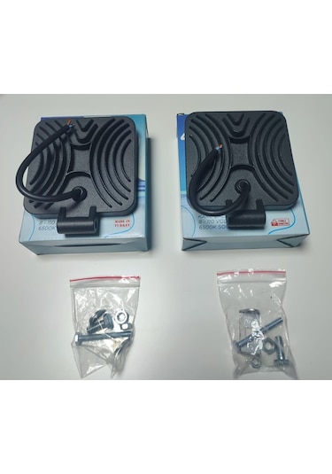 2 Adet Kare Çalışma Lambasıkalın Kasa 28mm 8-110 Volt 6500k
