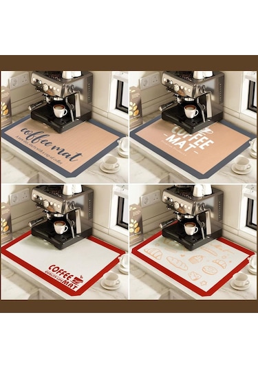 30 21cm Kahve Makinesi Matı Yaklaşık 60g 108g Katlanabilir 30x21cm Gray