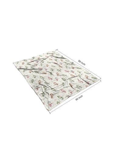 Noel Desenli 60x80 İnç Polar Battaniye, Yumuşak, Hafif Ve Kalın, Erkek, Kadın Ve Çocuk İçin Noel Kar Tanrısı Eşarp