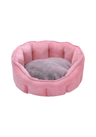 Leezsing Yuvarlak Kedi Yatağı Evcil Hayvan Yatağı 18in Küçük Yıkanabilir Köpek Yatağı Yavru Köpekler Ve Kediler İçin Kaymaz Tabanlı