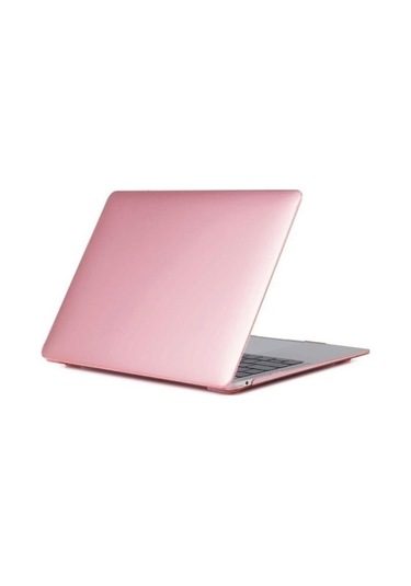 Macbook Air M2 M3 M4 13.6 A2681 A3113 A3240 Uyumlu Kristal Şeffaf Kılıf Kapak Koruma Pembe