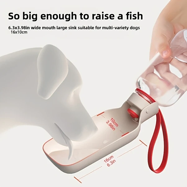 Elmpaly Vealınd Taşınabilir Köpek Kedi Su Kabı Sızdırmaz Kapak Büyük Kapasite Yeşil Beyaz