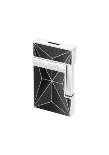 St Dupont Slimmy Black Fire 28277 Çakmak 028277 Gri - Siyah