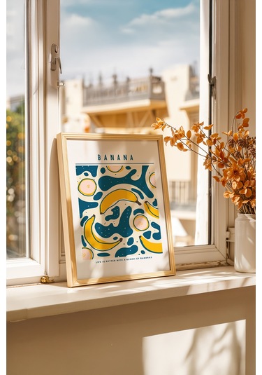 Bohem Mutfak Ritüeli Ahşap Çerçeveli Poster Tablo 180