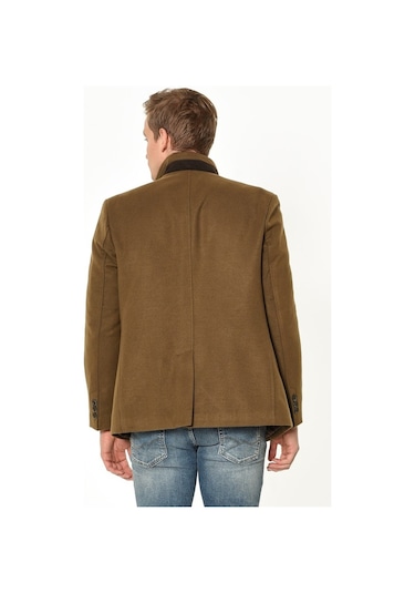 Plt8327 Dewberry Erkek Palto Camel
