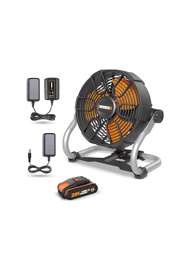 Worx Wx095 20volt 2.0ah. Li-ion 242mm Profesyonel Hibrit Şantiye Fanı/vantilatör