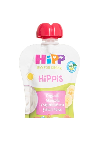 Hipp Organik Mangolu Yoğurtlu Muzlu Şeftali Püresi 100 G