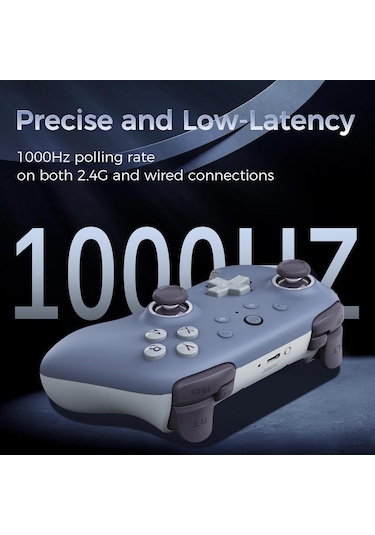 8bitdo Ultimate 2c Kablosuz 2.4g Oyun Kolu Blueberry Koyu Mavi