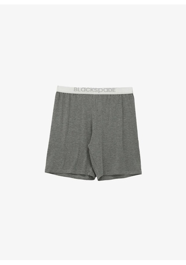 Erkek Modal Elastan Şort Silver 9314 - Gri Melanj Gri Melanj