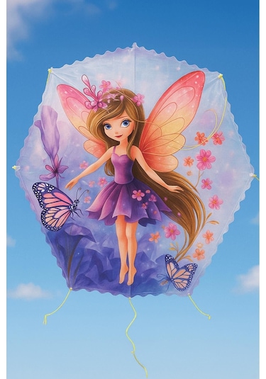 Altıgen Prenses Model Uçurtma 50mt İpli