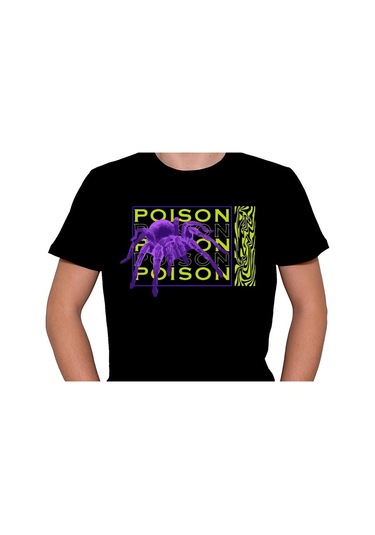 Poison Örümcek Spider Ağ Animal Tişört Unisex T-shirt 001