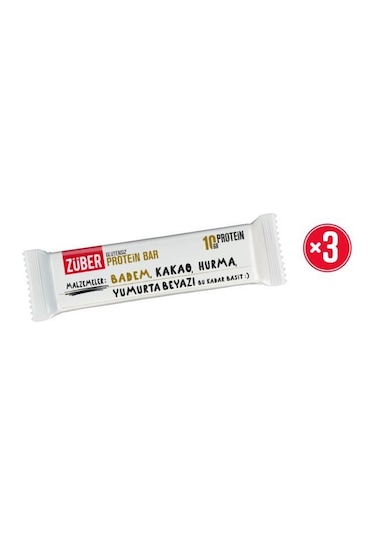 Züber Protein Bar Bademli 40g X 3 Adet