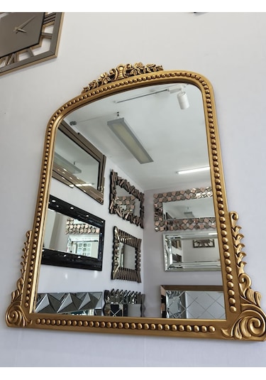 Ayna Denizi Lady Gold Model Altın Renk Dekoratif Ayna