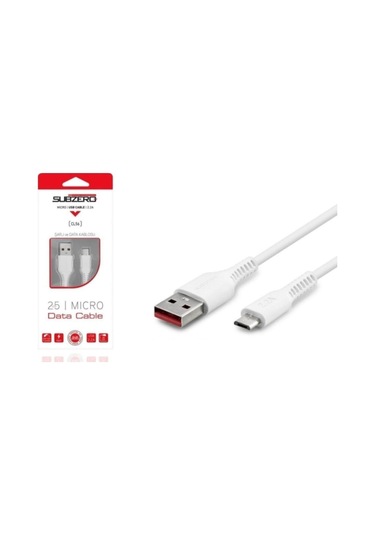 Subzero CL56 Micro Powerbank Usb Şarj Ve Data Kablo Hızlı 2.0A 25 CM