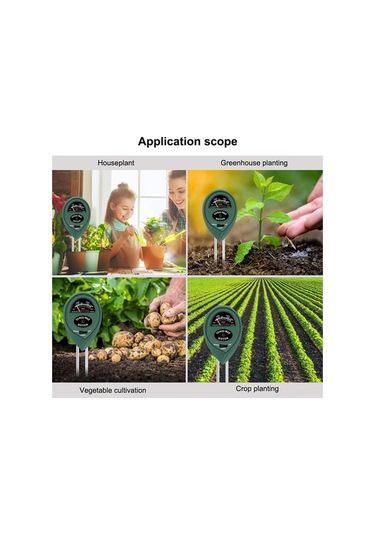 Ulzyvf Bitki Yetiştirme Toprak Test Cihazı Seti - Işık, Ph, Nem Ölçer, 3/4/5 Lü Seçenekler
