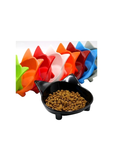 Sones Hayvan Kasesi Kaymaz Sevimli Kedi Tipi Renkli Kedi Kase Evcil Hayvan Malzemeleri