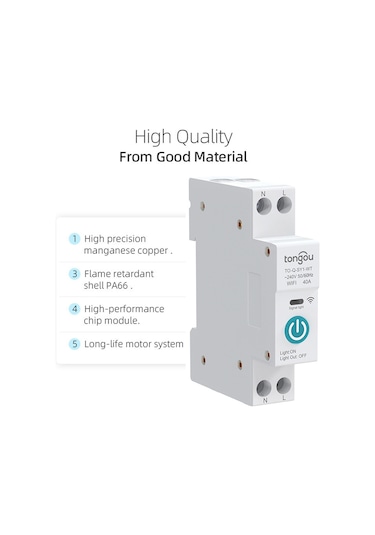 Hallow Tuya Wifi Akıllı Devre Kesici Kablosuz Uzaktan Kumandalar Çok Renkli