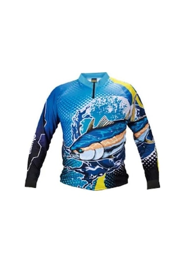Bkk Okuma Tuna Fishing Jersey Çok Renkli
