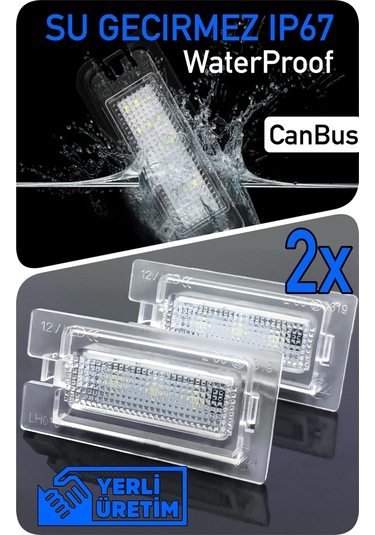 Bmw 3 Serisi E46 Cabrio 2000-2003 Canbus Led Plaka Aydınlatma Ledi Lambası Led Edition