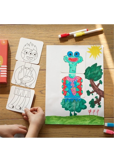 Moritoys Mix & Color : Monsters Karıştır Renklendir Canavarlar Puzzle