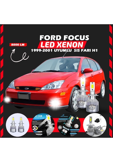 Ford Focus 1 1999-2001 Sis Farı Uyumlu Şimşek Etkili Led Xenon Performance Series H1