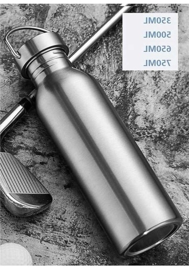 Pazly Yürüyüş Suntek Su Spor Şişesi 600 Ml Paslanmaz Çelik Bisiklet Lh Gri Gri