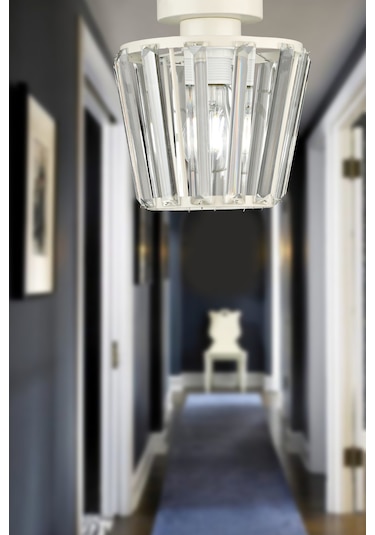 Begüsa Neva Tavan Montaj Tekli Avize Beyaz