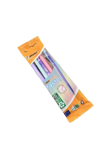 Bic Matic Pastel Renkler 5'li Özel Pakette 0,7 Uçlu Mekanik Basmalı Versatil Kalem Seti