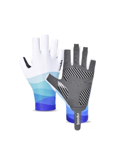 Artfulabode Yürüyüşü Yarım Sürüş Sürme Süper Spor Parmak Mekan Mavi Koruma Kaymaz İçin Güneş Esnek Eldivenleri Eldivenleri Eldivenler Dış Dağ Bisiklet Balıkçılık İt Mavi