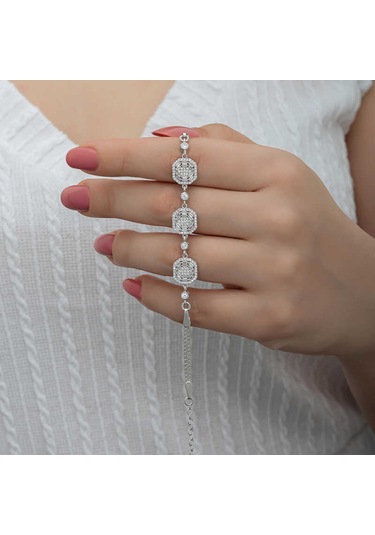 Blackcraft 925 Ayar Gümüş Baget Kadın Bileklik Bc-677e1c Renkli