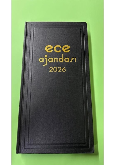 Ece 2026 Ajanda Asya Ajandası 17x33 Ticari Ajanda Günlük Siyah