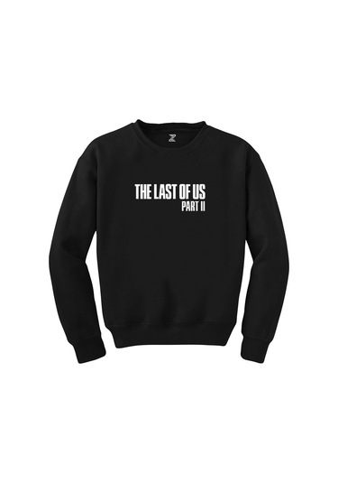 The Last of Us 2 Text Siyah Sweatshirt