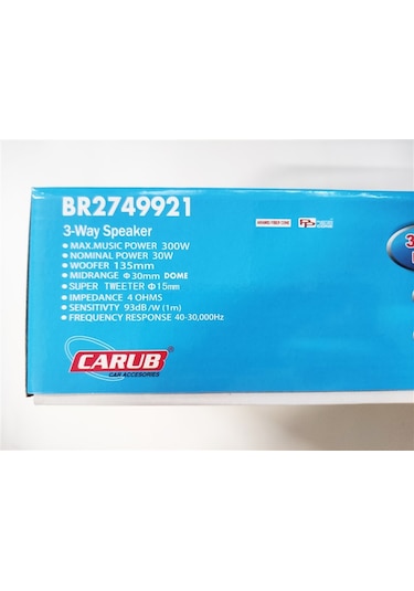 Carub 13 Cm Hoparlör 5 İnç Kapaksız 300w Br2749921