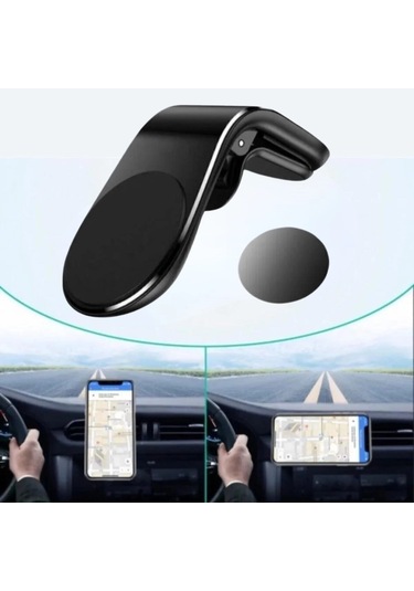 Buffer Havalanndırma Izgarasına Takılabilen Mandallı Mıknatıslı Oto Araç Içi Manyetik Telefon Tutu