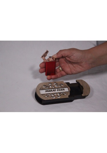 Çakmak Kişiye Özel İsim Yazılı Ve Mdf Tasarım Kutulu No:50