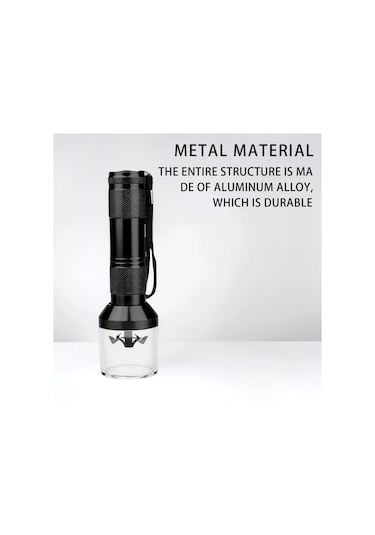 Elmpaly Alaşımlı Şarjlı Cep Tütün Değirmeni 3 Bölmeli Taşınabilir Baharat Öğütücü