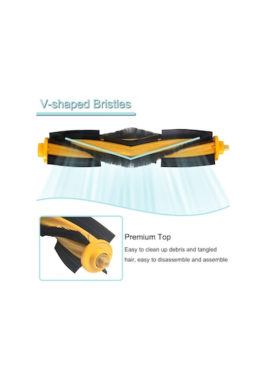 Ecovacs Deebot Ozmo T8/t8 Aivi/n8/n8 Pro Plus Robot Süpürge Ana Fırça Yan Fırça Filtresi İçin Yedek Parçalar