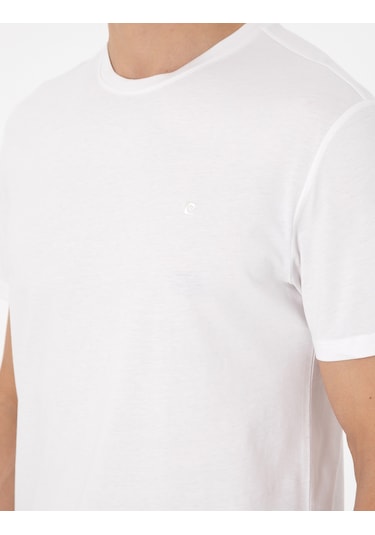 Pierre Cardin Erkek Ekru Tişört Basic 50306980-vr019 Ekru