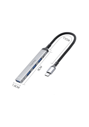 Veggieg K303 Type-C To USB 3.0 4 Port 3 USB 2.0 Ve 1 USB 3.0 Çoklayıcı Hub