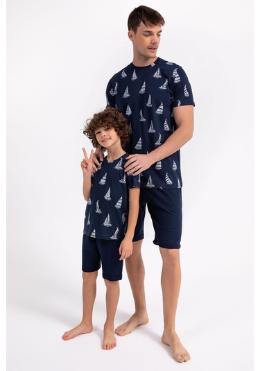 Arnetta Sailor Lacivert Erkek Bermuda Takım 001