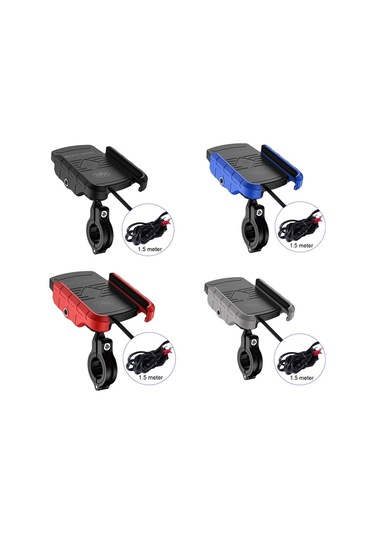 M9 Motosiklet Kablosuz Şarj Cep Telefonu Braketi 15w Navigasyon Braketi 001