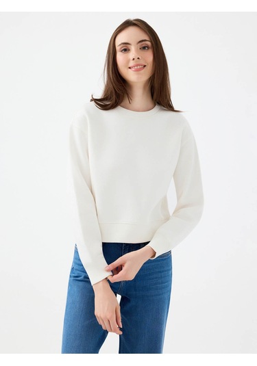 Loft Beyaz Kadın Sweatshirt Lf2041105 Beyaz